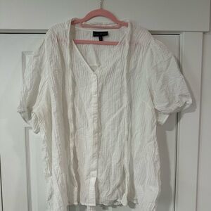Lane Bryant Cream Puff Sleeve Blouse